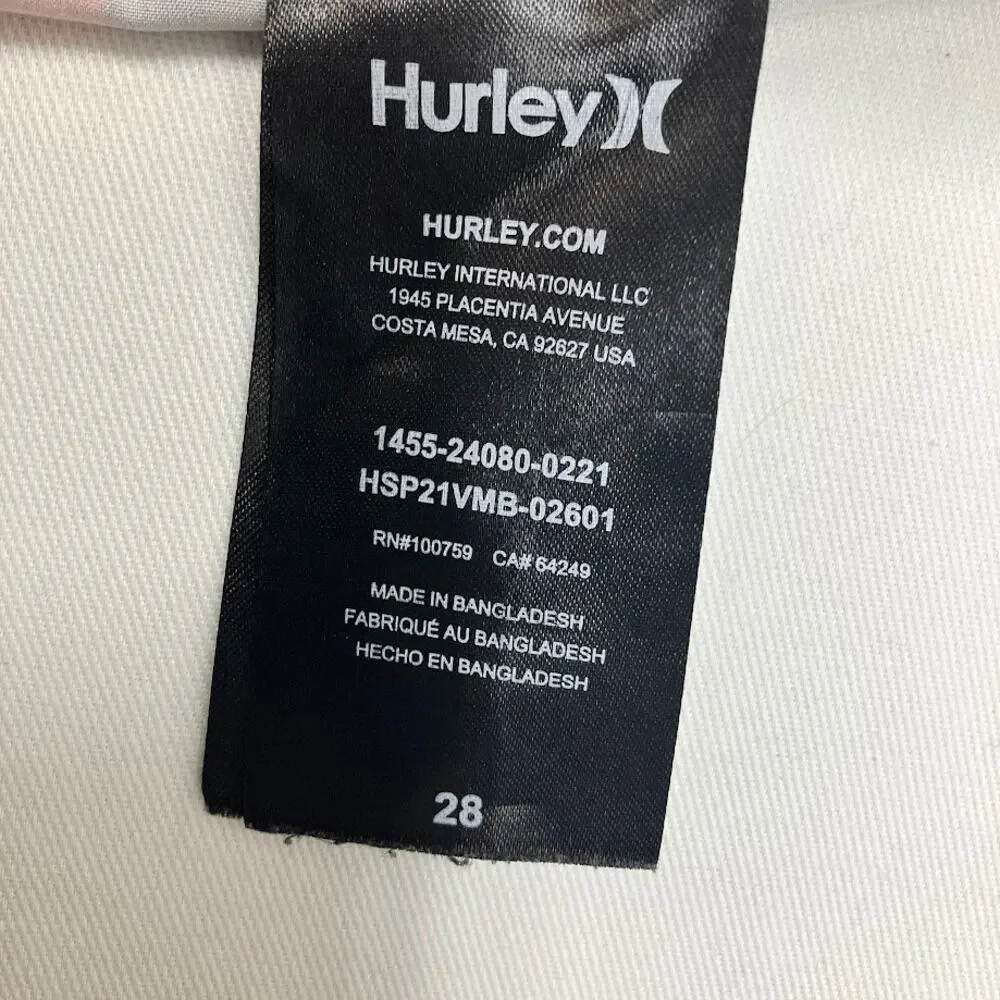 Hurley Board Shorts Colorblock Red Blue Navy Swim Trunks 9” Men's Size 28